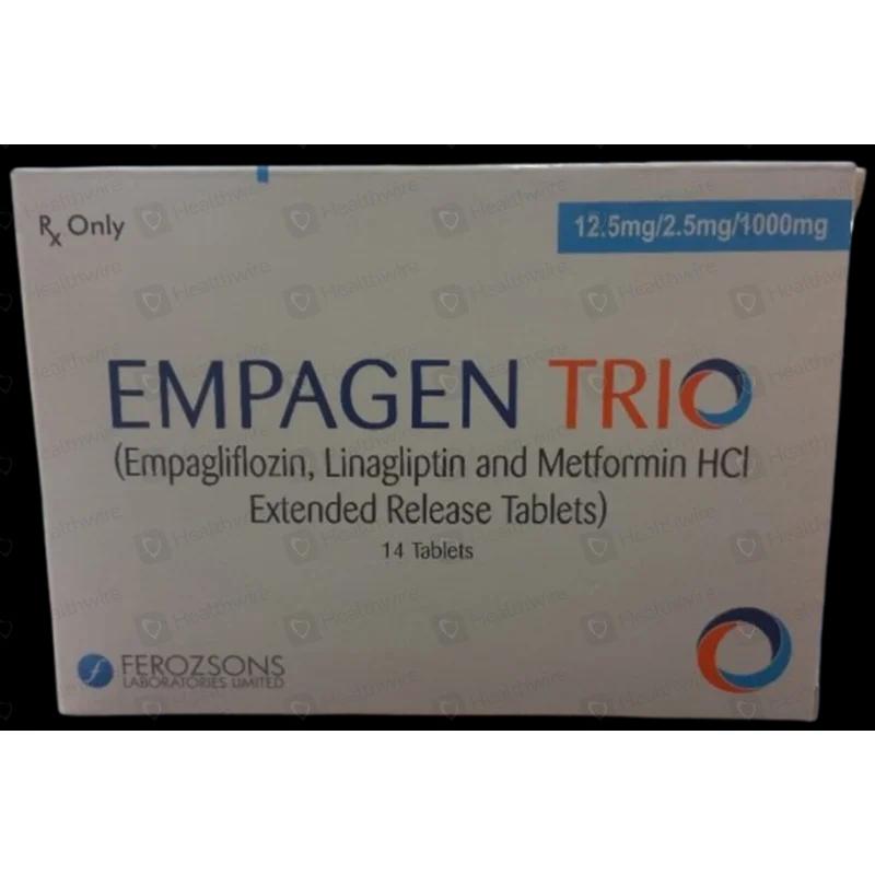 Empagen Trio (12.5Mg/2.5Mg/1000Mg) 14 Tablets