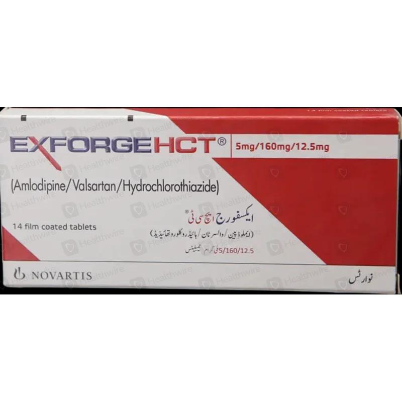 Exforge Hct (5/160/12.5Mg) 14 Tablets