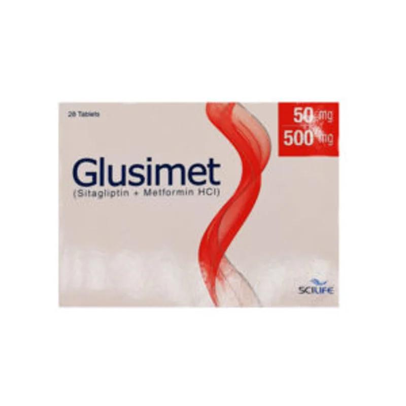 Glusimet (50/500Mg) 28 Tablets