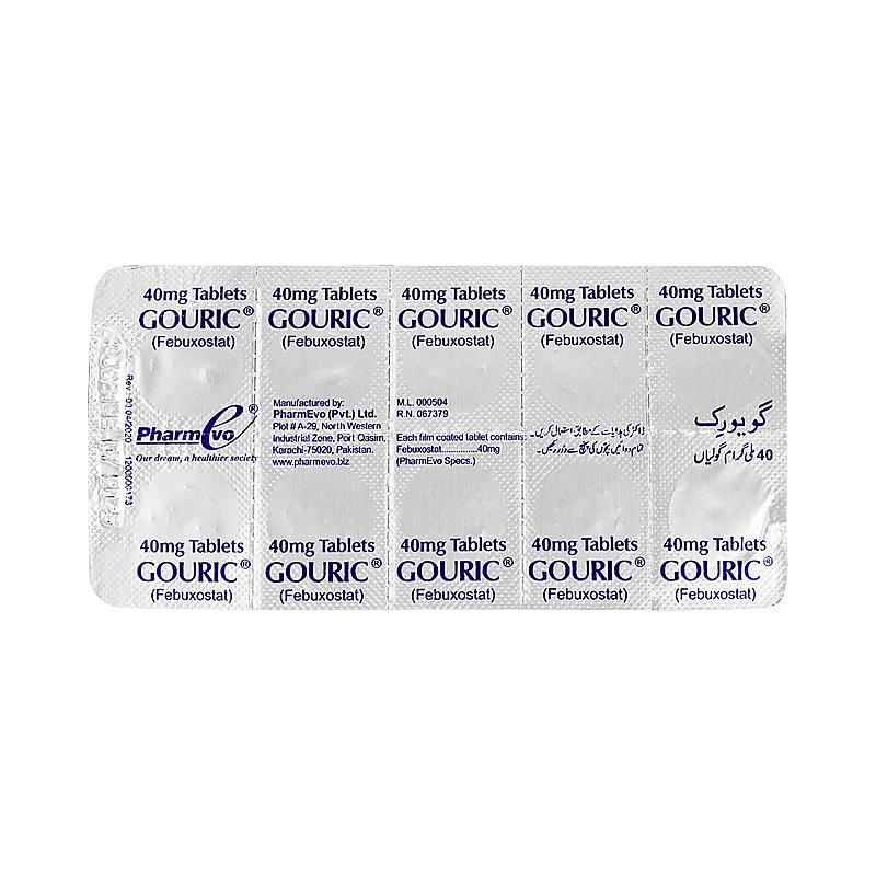 Gouric (40Mg) 20 Tablets