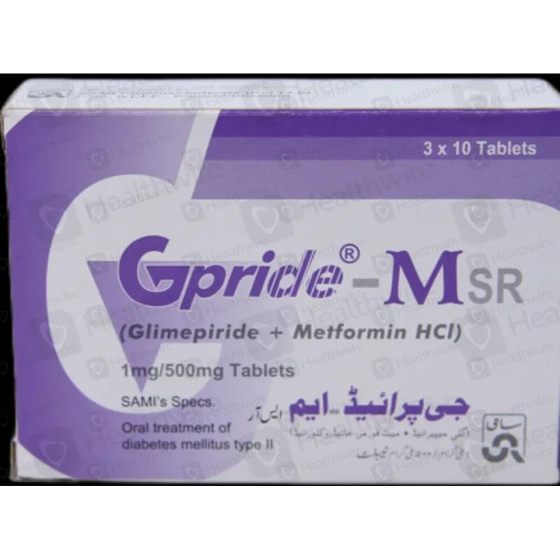 Gpride-M Sr (1/500Mg) 30 Tablets
