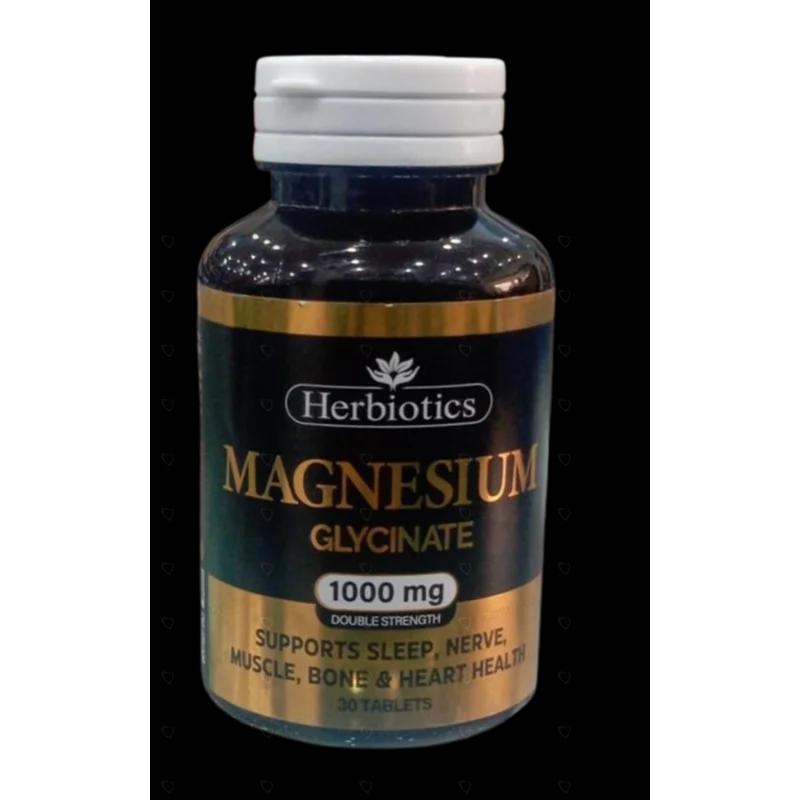 Herbiotics Magnesium Glycinate 1000Mg 30 Tablets