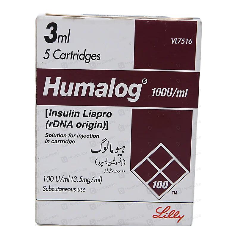 Humalog Mix-25 (100Iu/Ml) 3Ml, 5 Cartridges