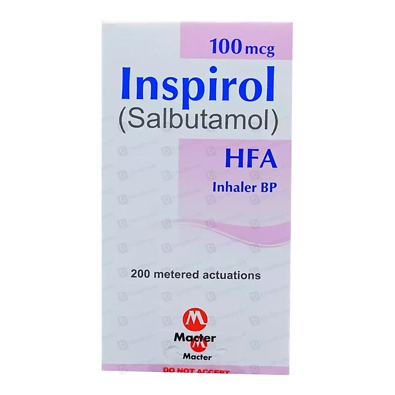 Inspirol (100Mcg) 200 Actuations Inhaler