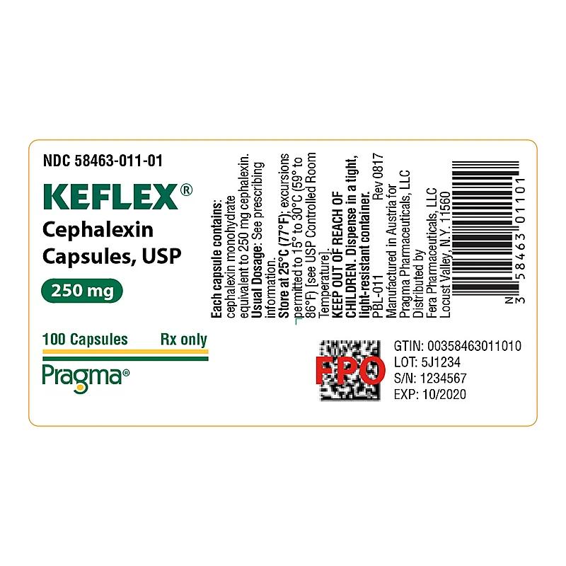Keflex (500Mg) 12 Capsules
