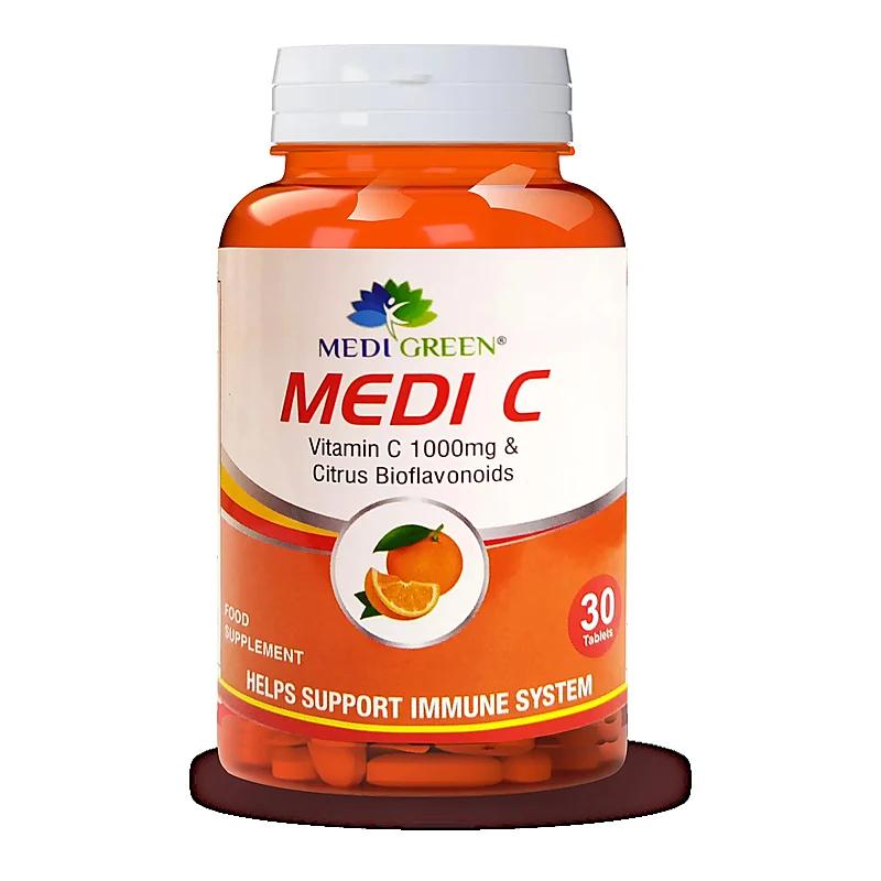 Medi Green L Arginine (500Mg) 30 Capsules 1 Pack