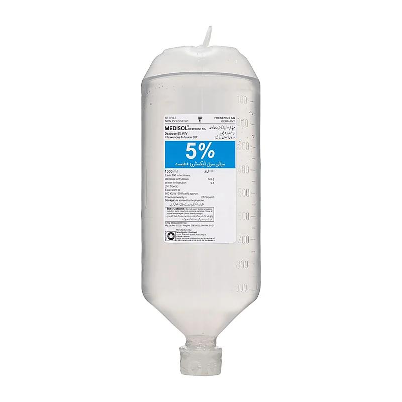 Medisol (5%) 1000Ml Dextrose Water