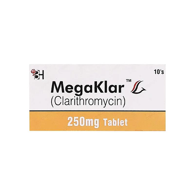 Megaklar (250Mg) 10 Tablets