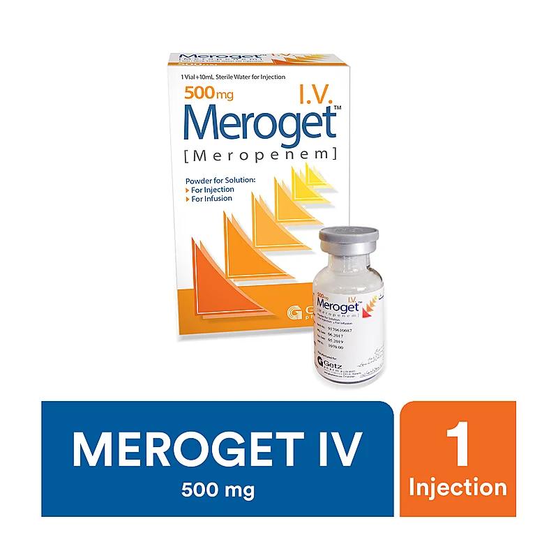 Meroget (500Mg) 10Ml, 1 Vial Injection/Infusion