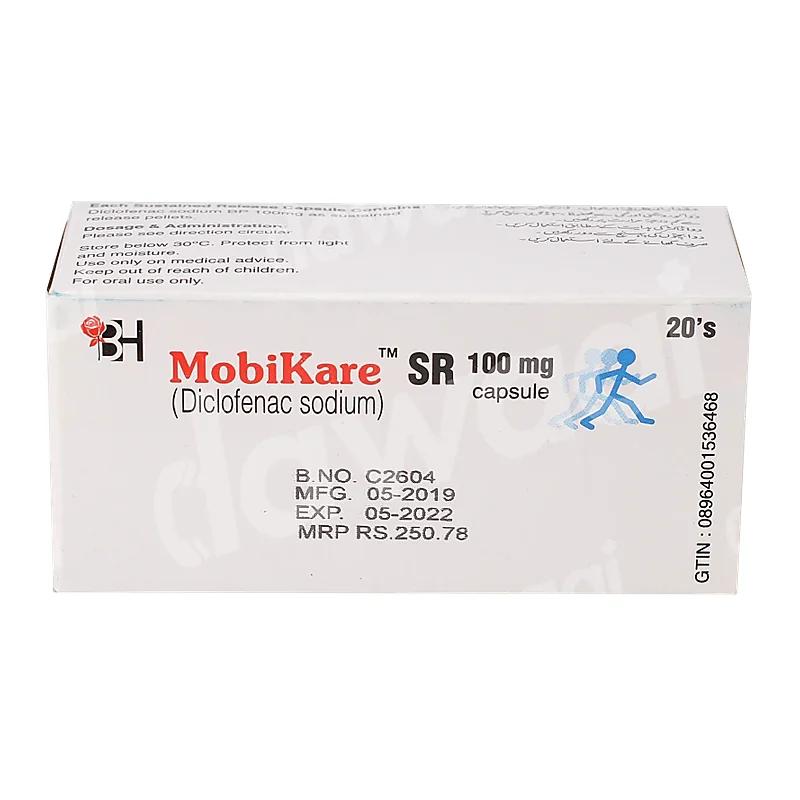 Mobikare Sr (100Mg) 20 Capsules
