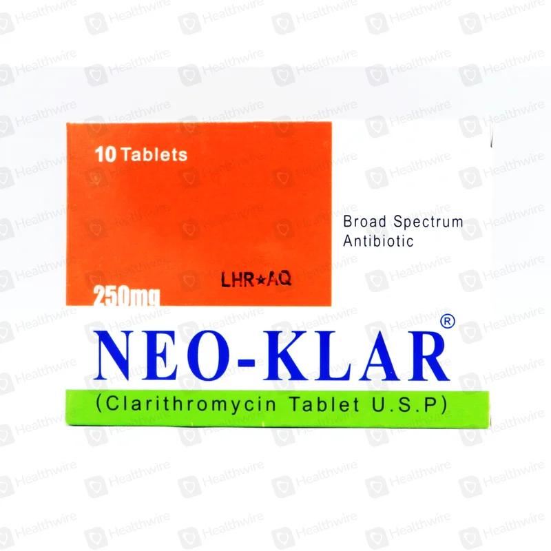 Neo-Klar (250Mg) 10 Tablets