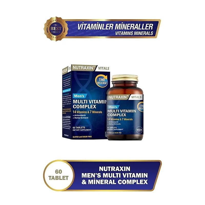 Nutraxin Men'S Multivitamin Complex 60 Tablets