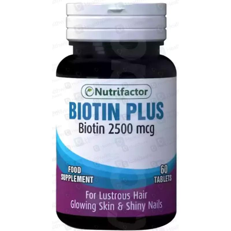 Nutrifactor Biotin Plus (2500Mcg) 60 Tablets