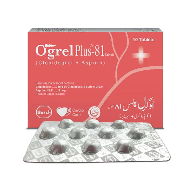 Ogrel Plus-81 (75/81Mg) 10 Tablets