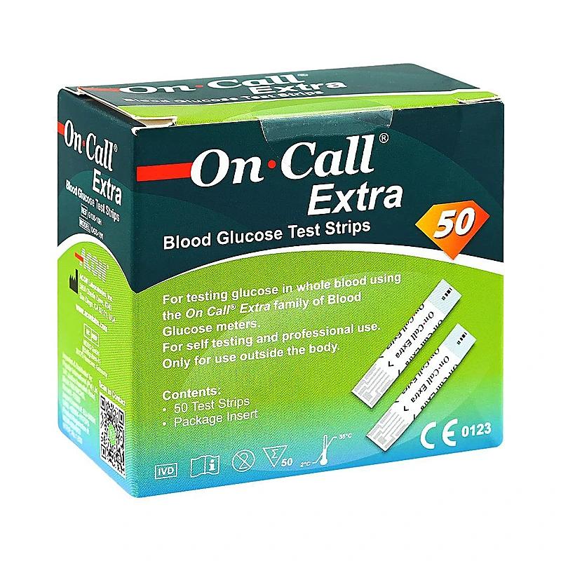 On Call Extra Blood Glucose 50 Test Strips