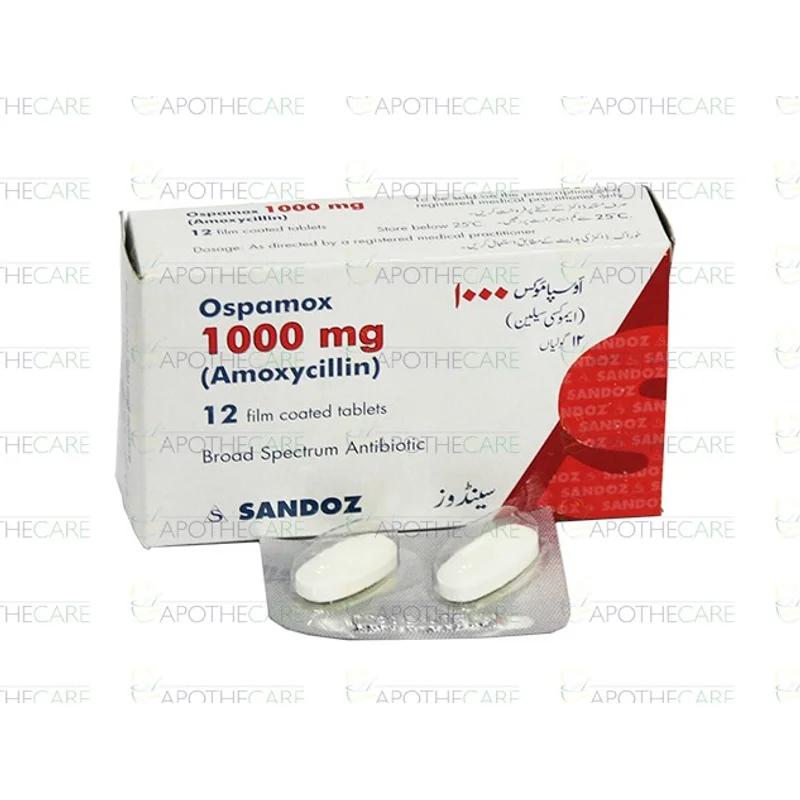 Ospamox (1000Mg) 12 Tablets