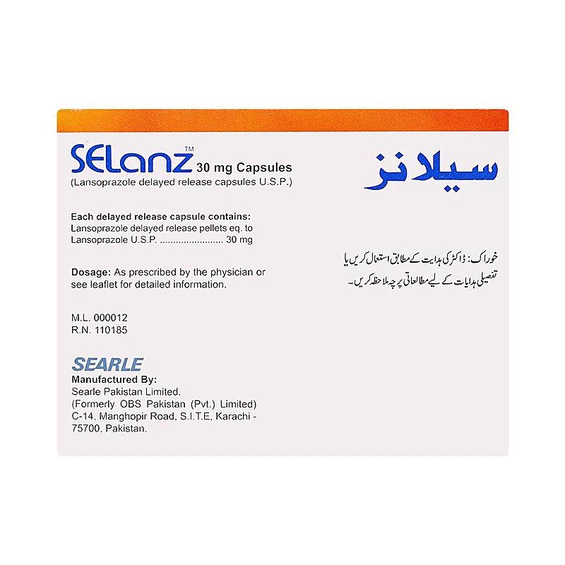 Selanz (30Mg) 14 Capsules