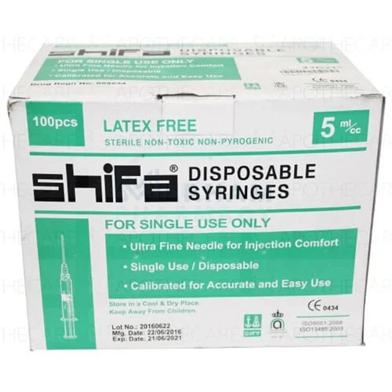 Shifa Syringe (5Cc) 100 Syringes