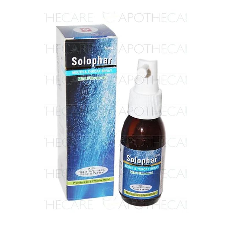 Solophar Mint Flavoured 50Ml Mouth & Throat Spray