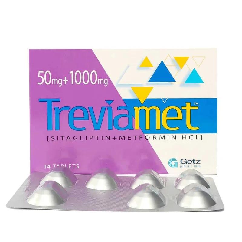 Treviamet Xr (50/1000Mg) 14 Tablets