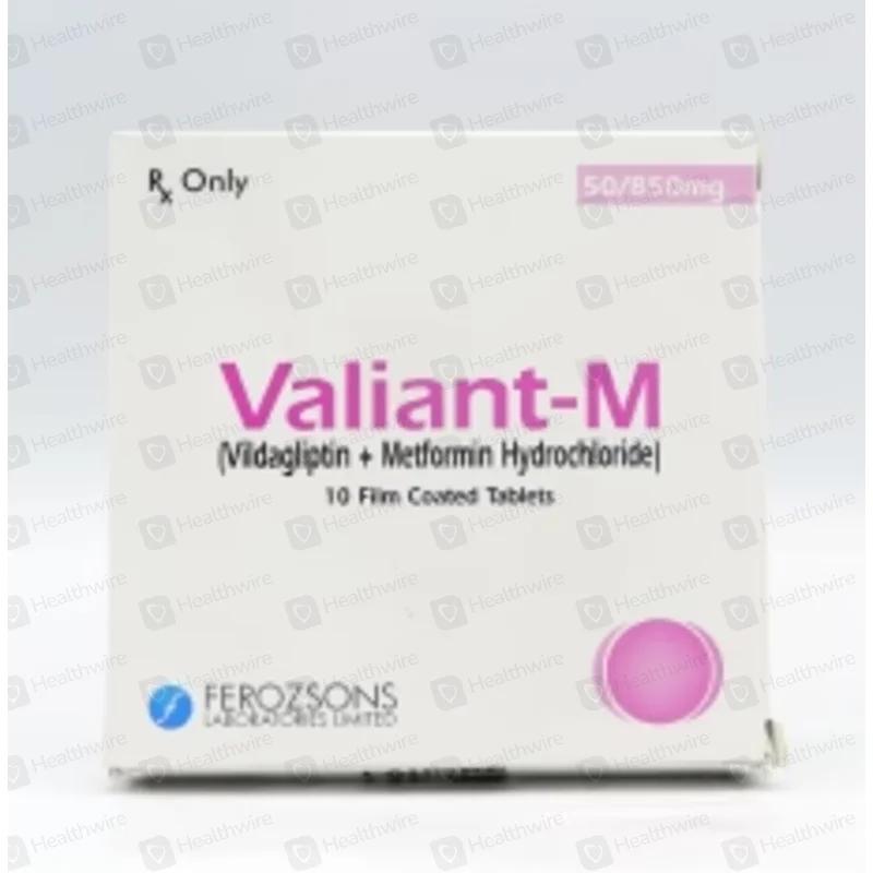 Valiant-M (50/850Mg) 10 Tablets