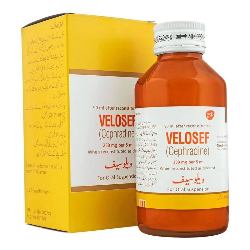 Velosef (250Mg/5Ml) 90Ml Suspension