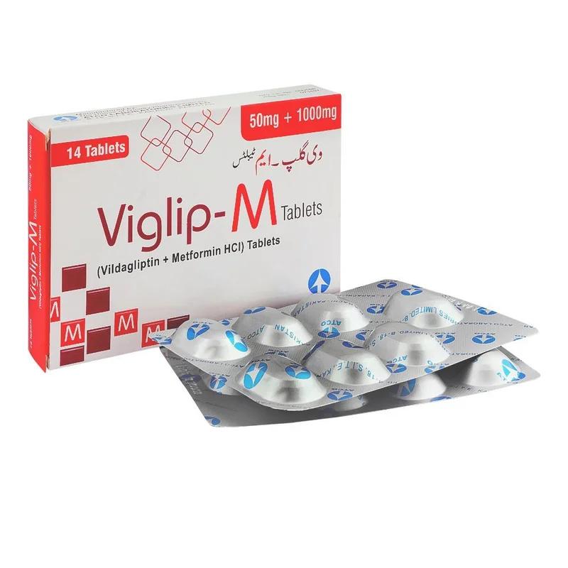 Viglip-M (50/1000Mg) 14 Tablets