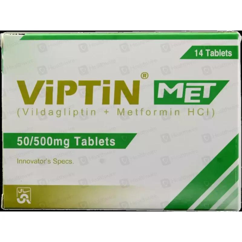 Viptin Met (50/500Mg) 14 Tablets