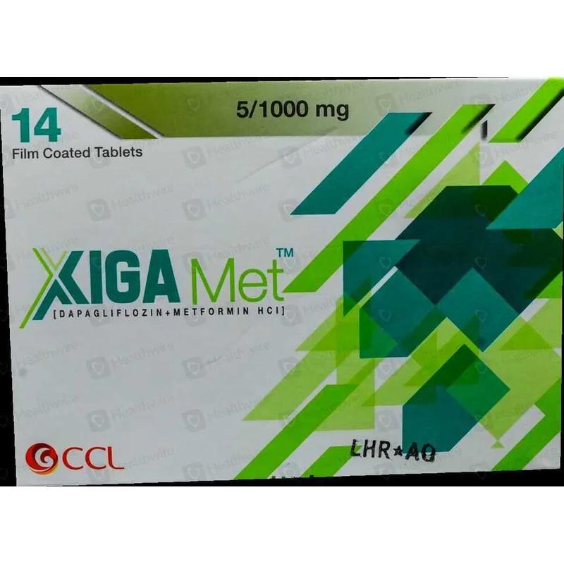 Xiga-Met (5/1000Mg) 14 Tablets