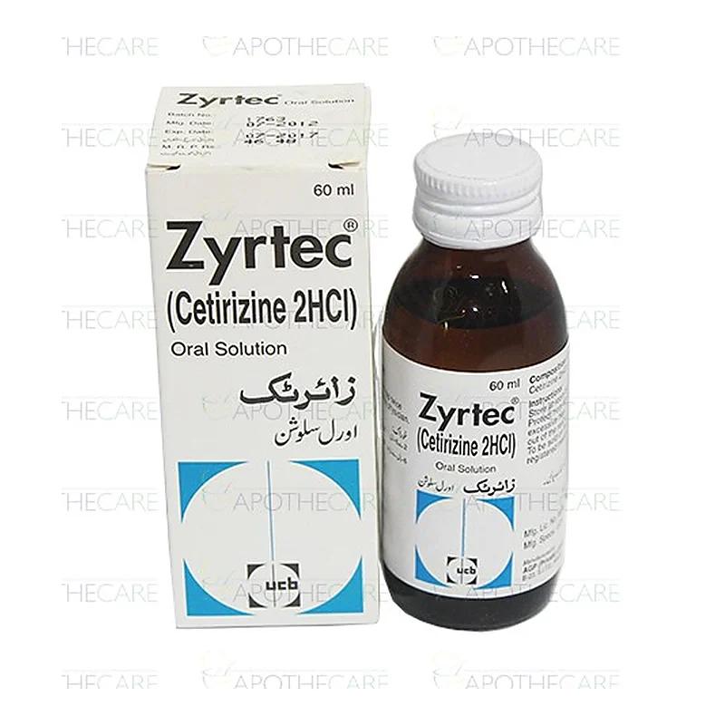 Zyrtec (1Mg/Ml) 60Ml Oral Solution