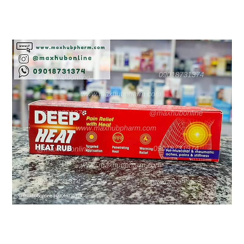 Deep Heat Rub Cream (35g) — authentic medicine packaging