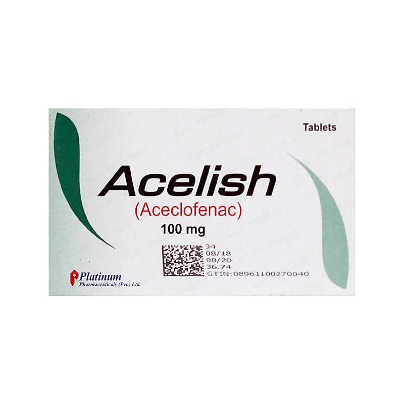 Acelish (100Mg) 30 Tablets — authentic medicine packaging