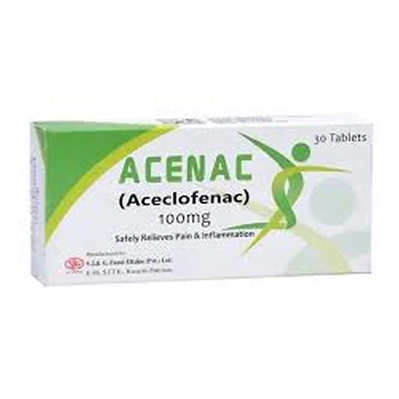 Acenac (100Mg) 30 Tablets — authentic medicine packaging