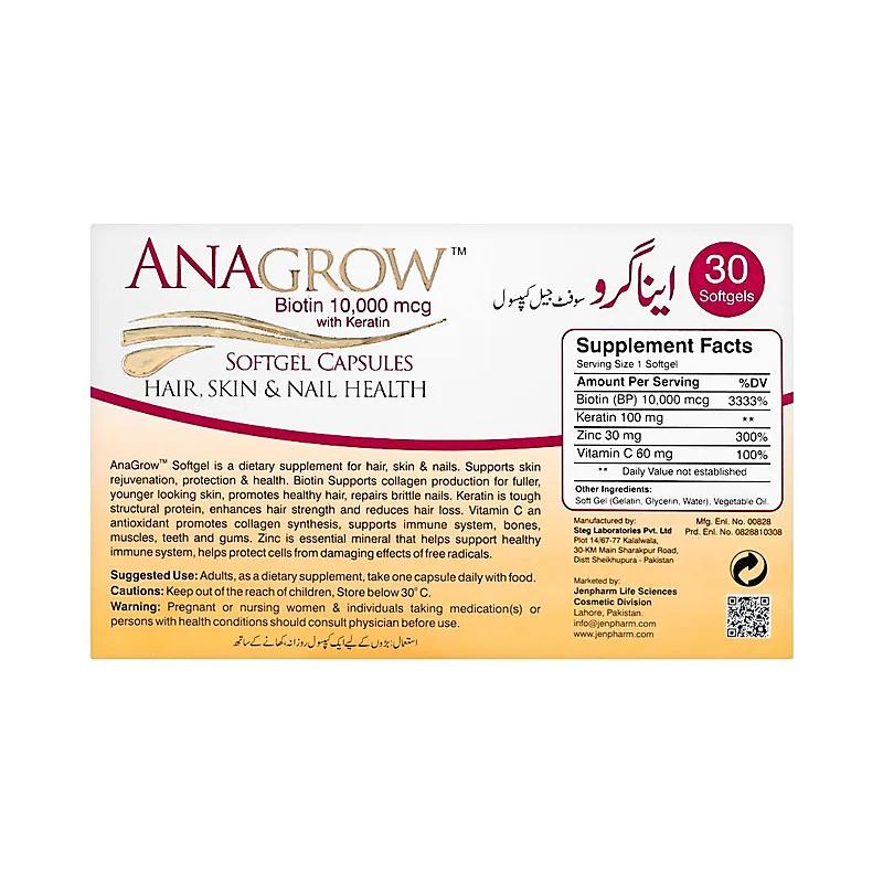 Anagrow (10000Mcg) 30 Softgel Capsule