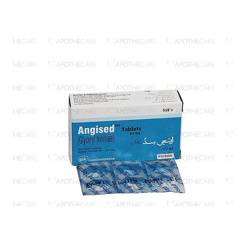 Angised (0.5Mg) 60 Tablets — authentic medicine packaging