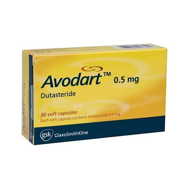 Avodart (0.5Mg) 30 Capsules — authentic medicine packaging