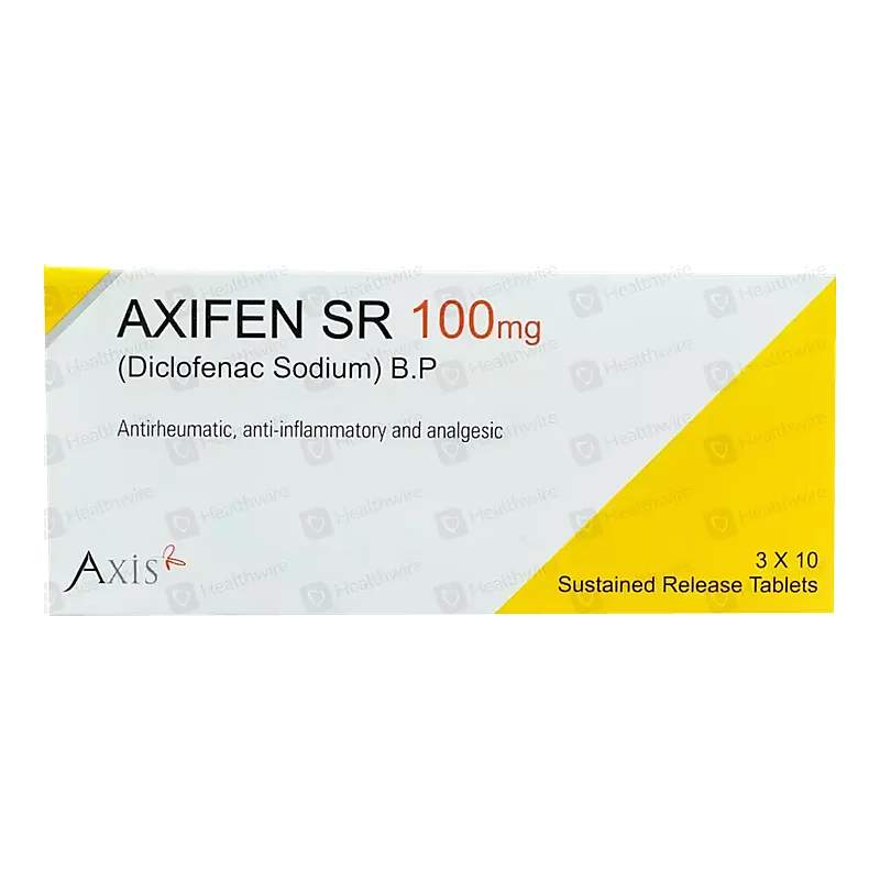 Axifen (50mg) 20 Tablets — authentic medicine packaging