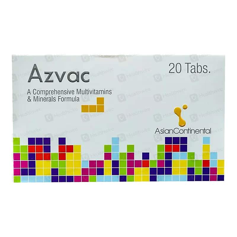 Azvac 20 Tablets — authentic medicine packaging