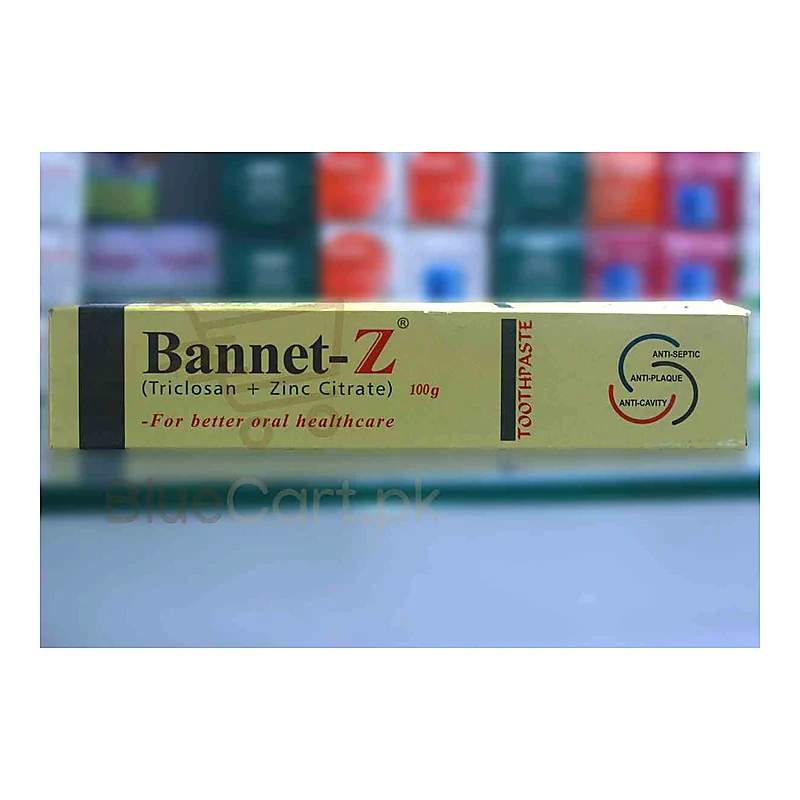 Bannet-Z (100G) Toothpaste — authentic medicine packaging