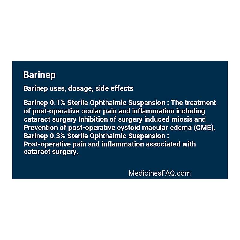 Barinep (0.1%) 5Ml Eye Drops — authentic medicine packaging