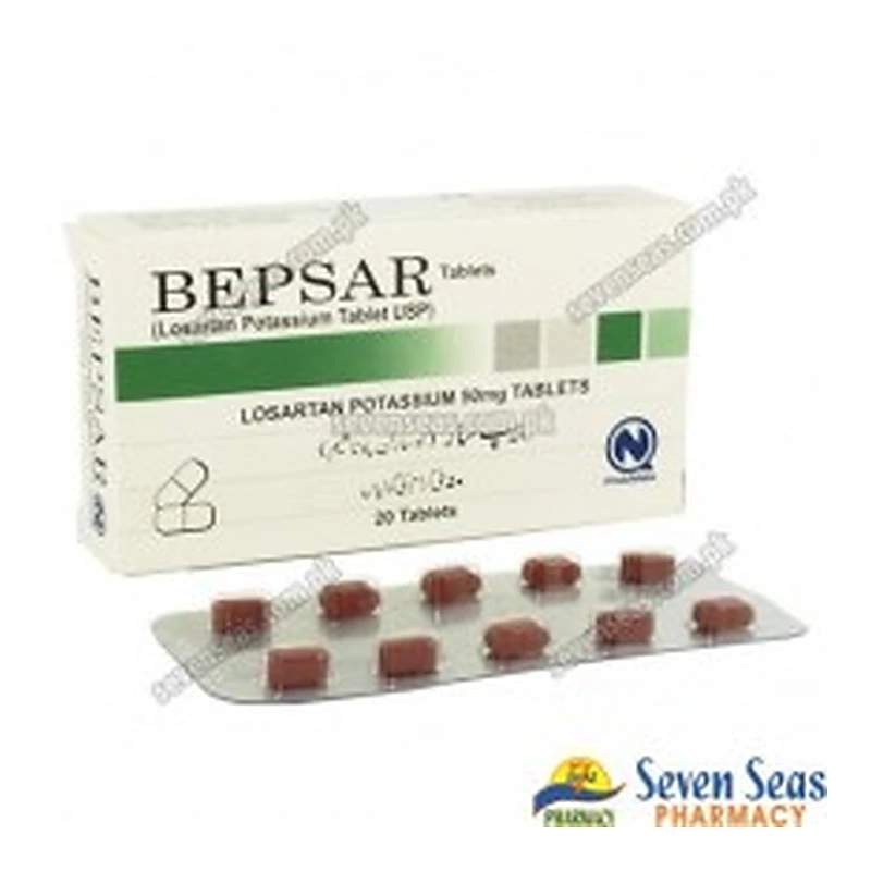 Bepsar (50Mg) 20 Tablets — authentic medicine packaging