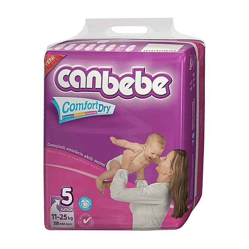 Canbebe 3 Junior 28 Baby Diapers — authentic medicine packaging