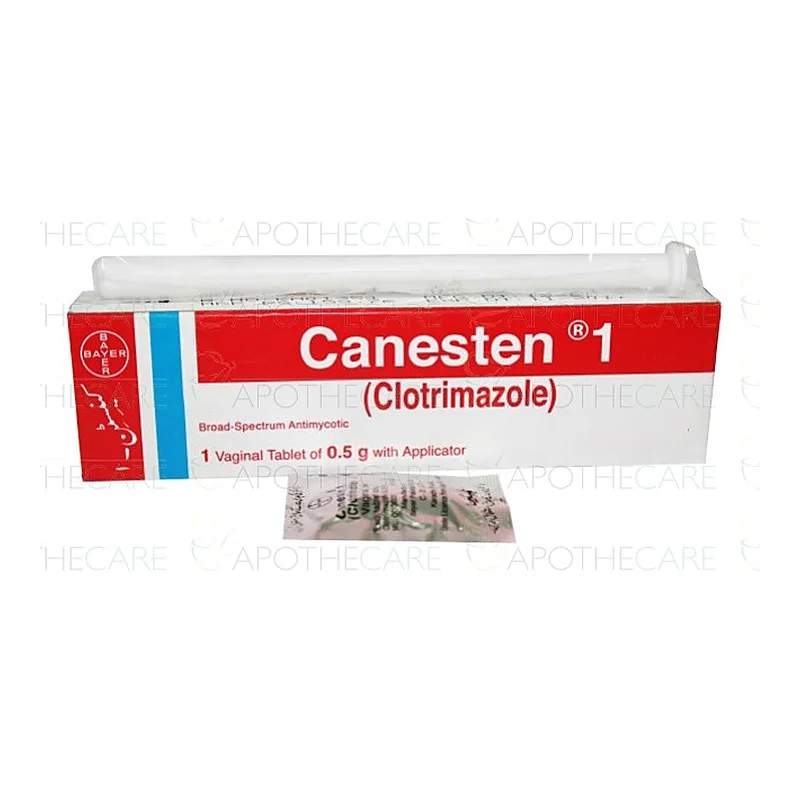Canesten 1 (0.5G) 1 Vaginal Tablet — authentic medicine packaging