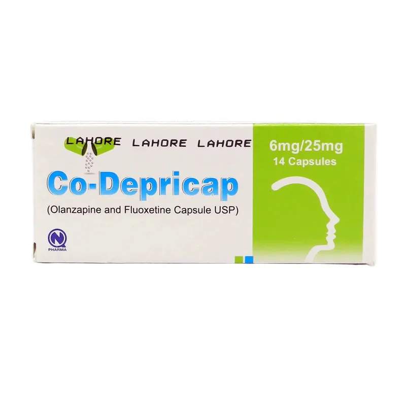 Co-Depricap (6/25Mg) 14 Capsules — authentic medicine packaging