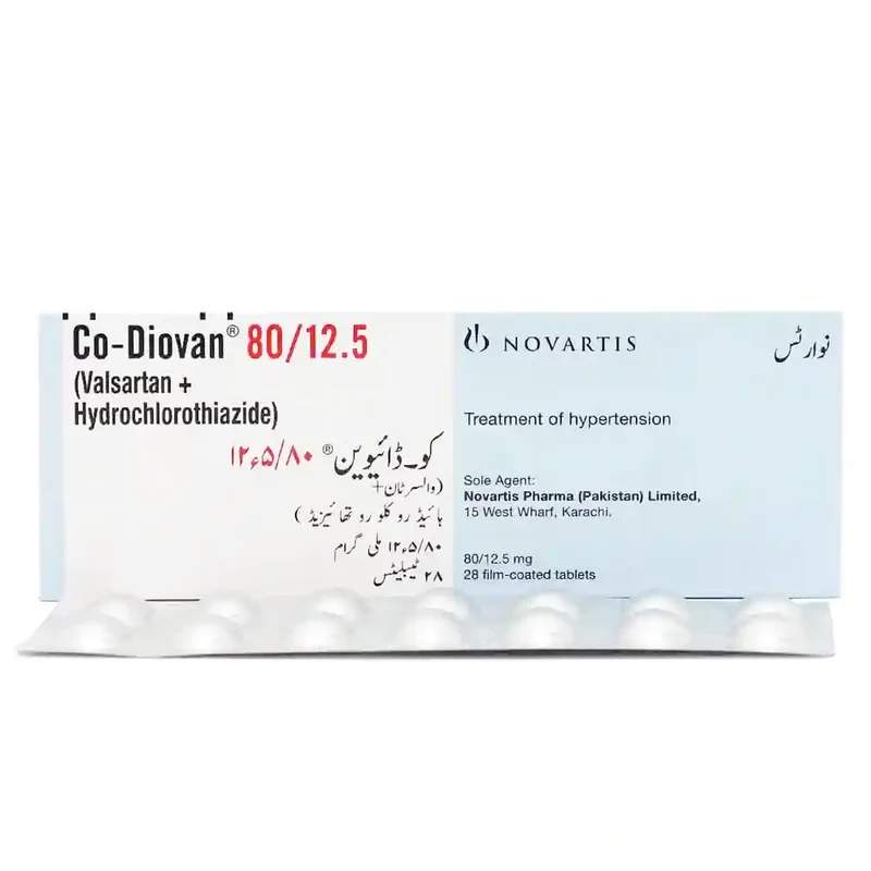 Co-Diovan (80/12.5Mg) 28 Tablets — authentic medicine packaging