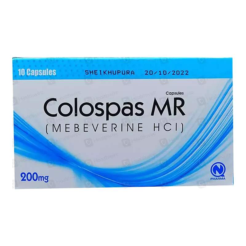Colospas Mr (200Mg) 10 Capsules — authentic medicine packaging