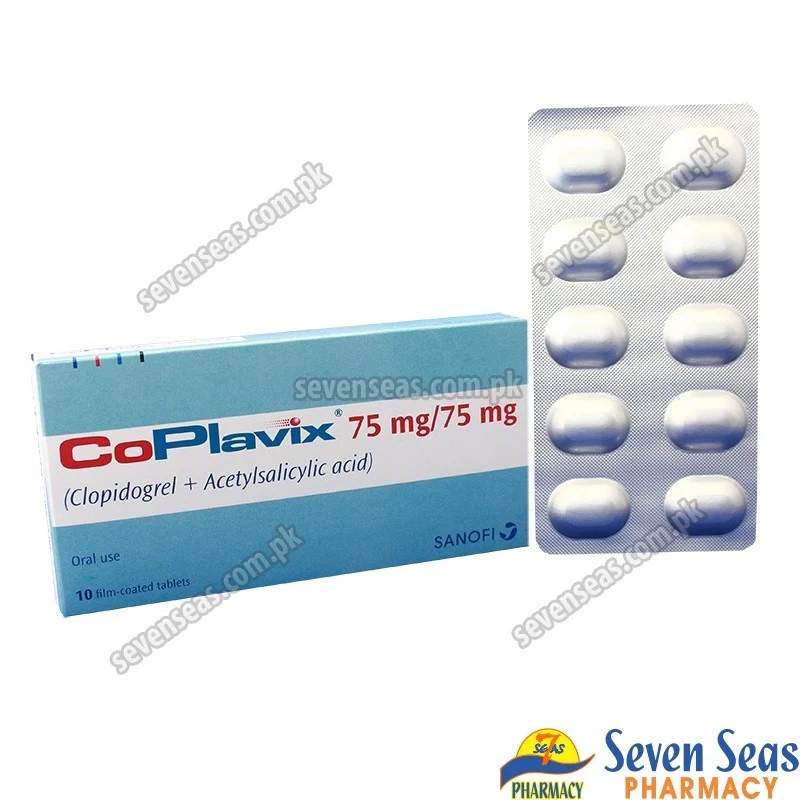 Coplavix (75/75Mg) 10 Tablets — authentic medicine packaging