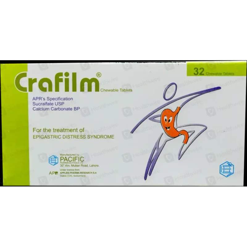 Crafilm (250/100Mg) 32 Tablets — authentic medicine packaging