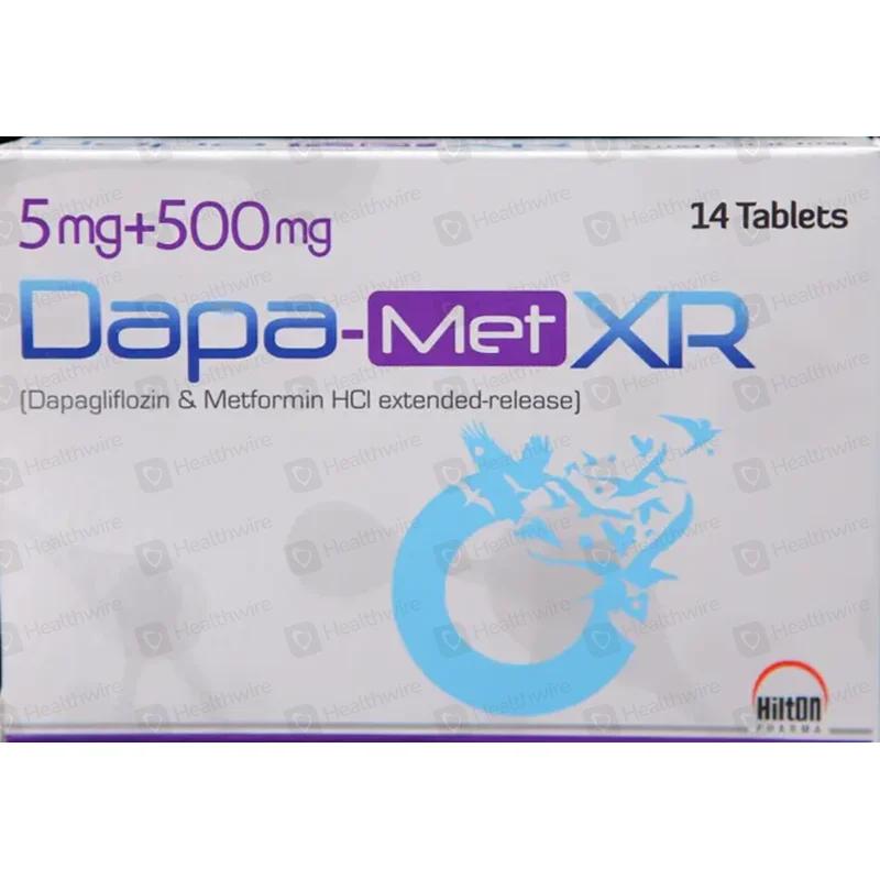 Dapa-Met Xr (5/500Mg) 14 Tablets