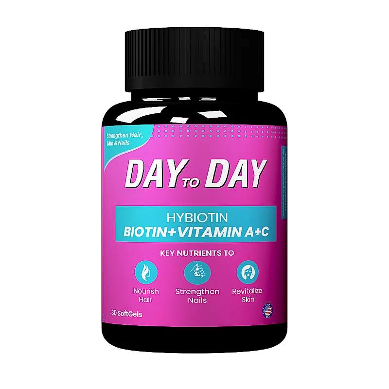 Day To Day Hybiotin (Biotin+Vitamin A+C)30 Softgel — authentic medicine packaging